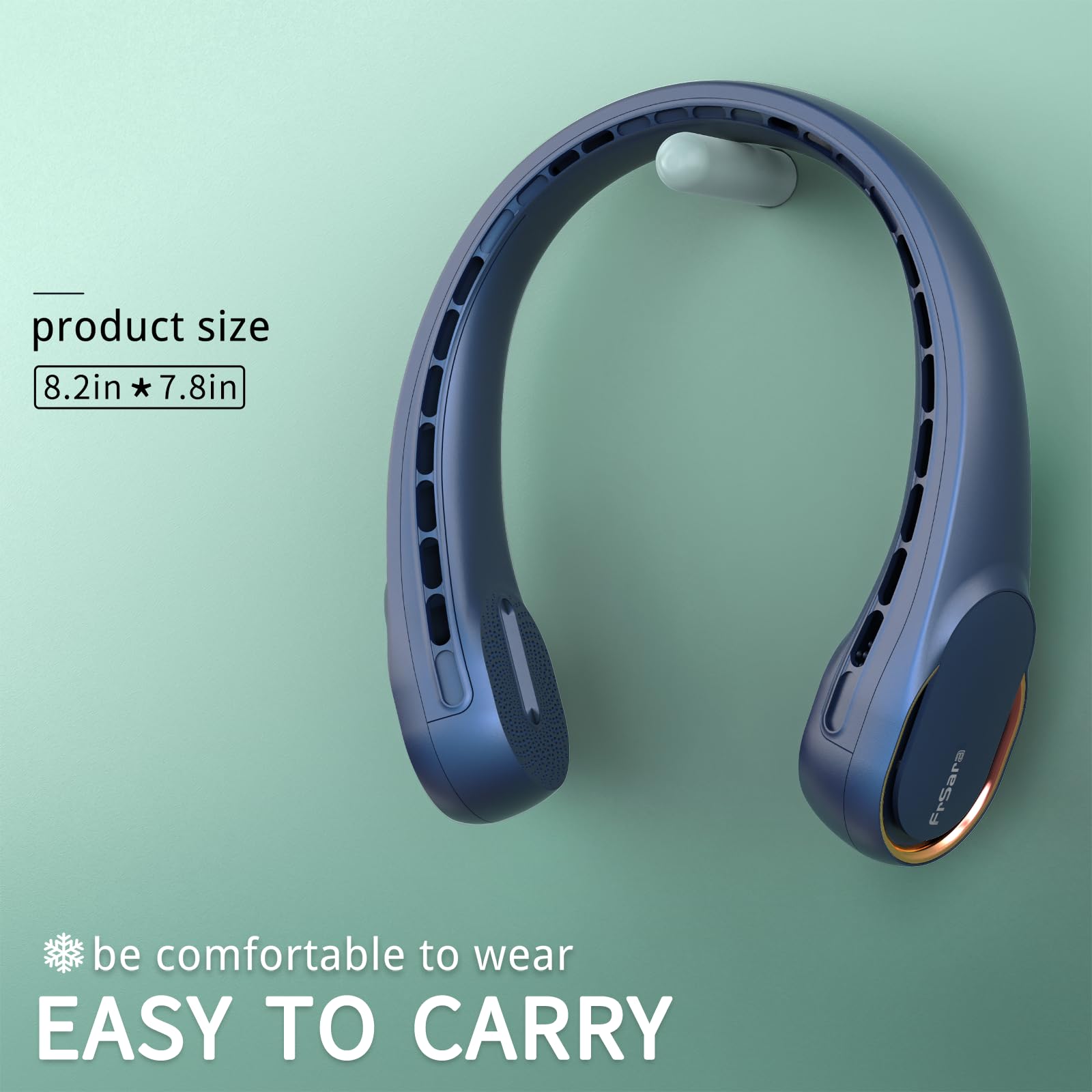 FrSara Neck Fan compact and travel-friendly for outdoor use