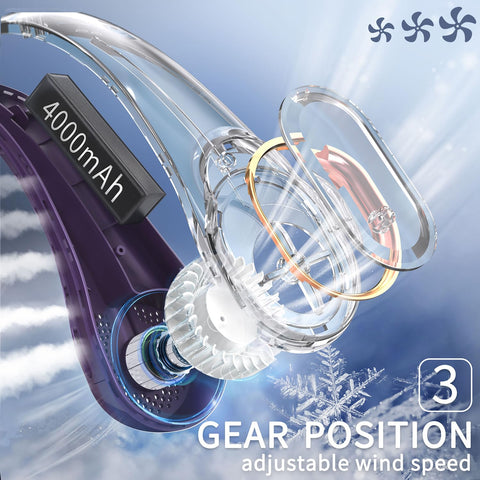 FrSara neck fan silent operation prevents hair snagging during wear.