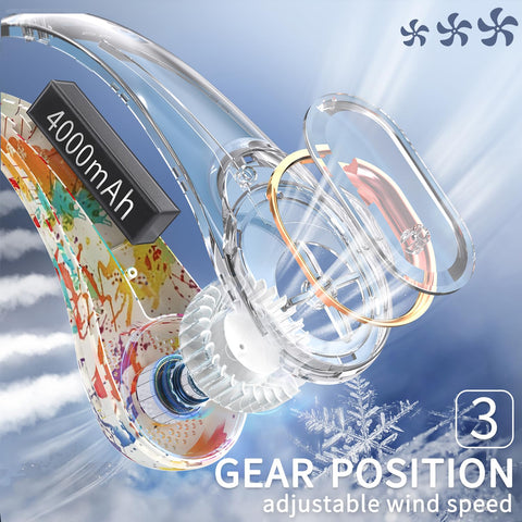 FrSara neck fan two-side airflow cools both sides evenly