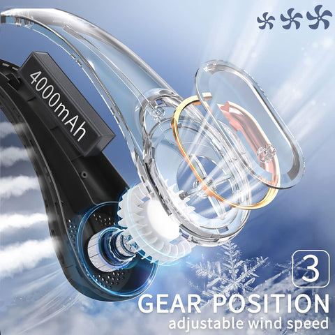 FrSara neck fan design prevents hair tangling while worn