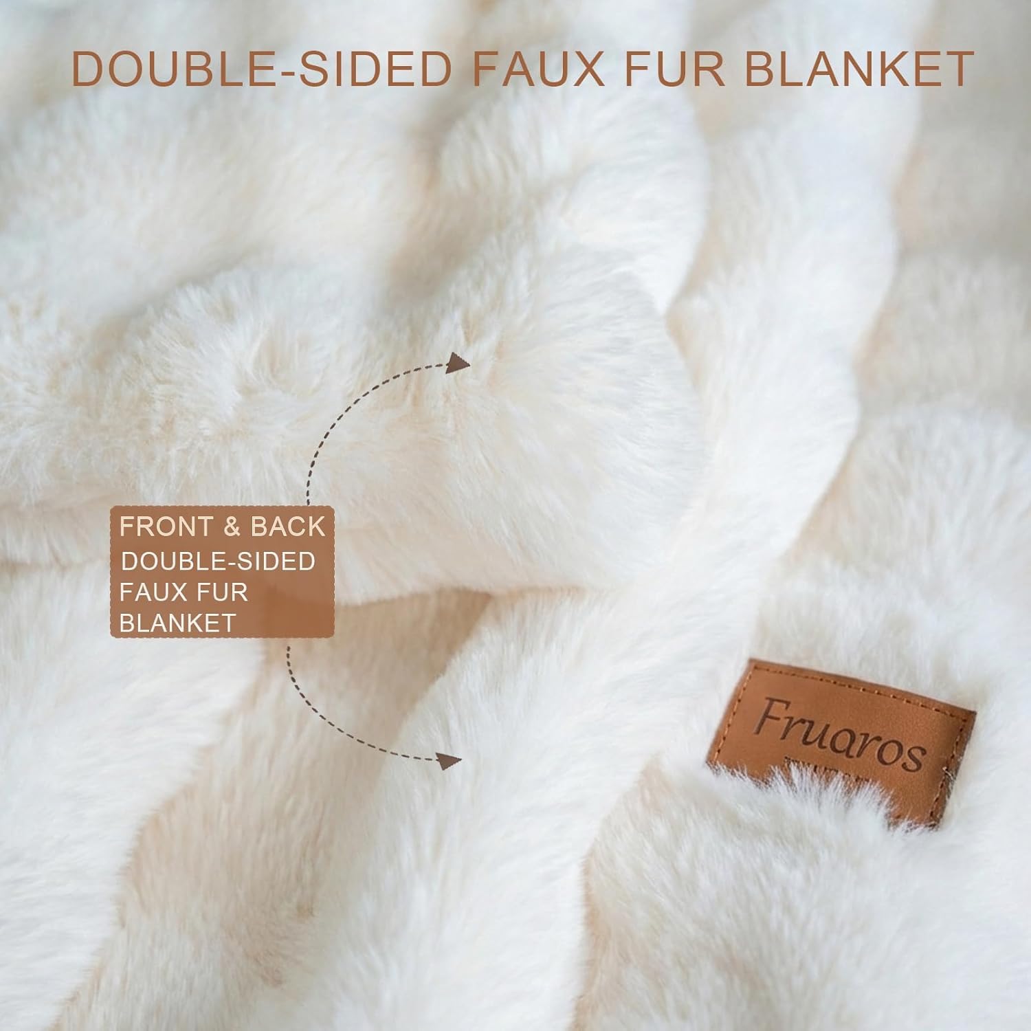Fruaros blanket draped over bed for luxurious layering and relaxed evenings