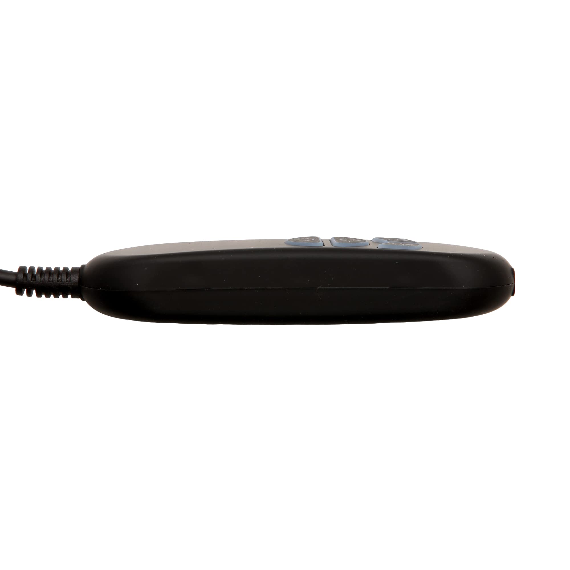 Fruhdi remote in-use beside a chair for convenient access.
