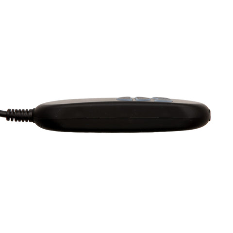 Fruhdi remote in-use beside a chair for convenient access.