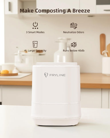 FRYLINE filter indicator view shows status for easy maintenance and odor control.