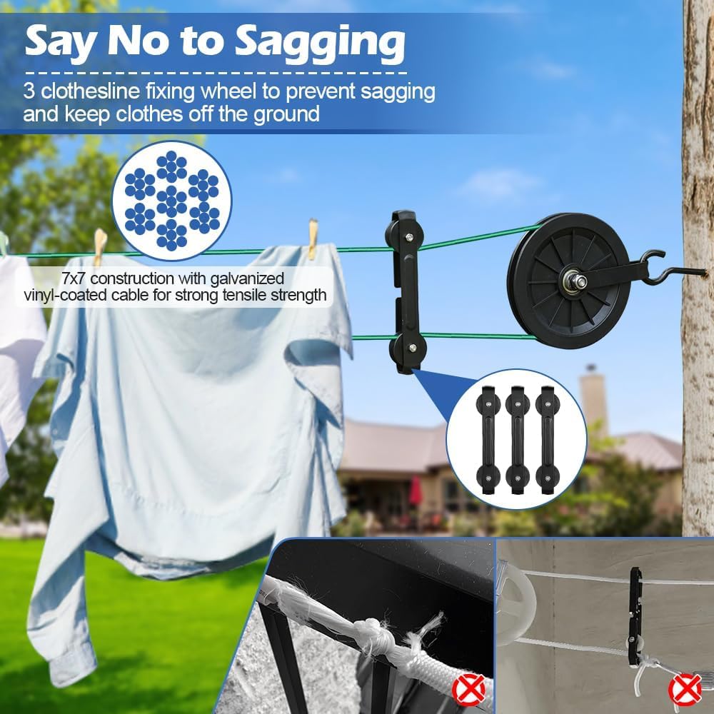 Fshihine mini metal winch allows easy tensioning.