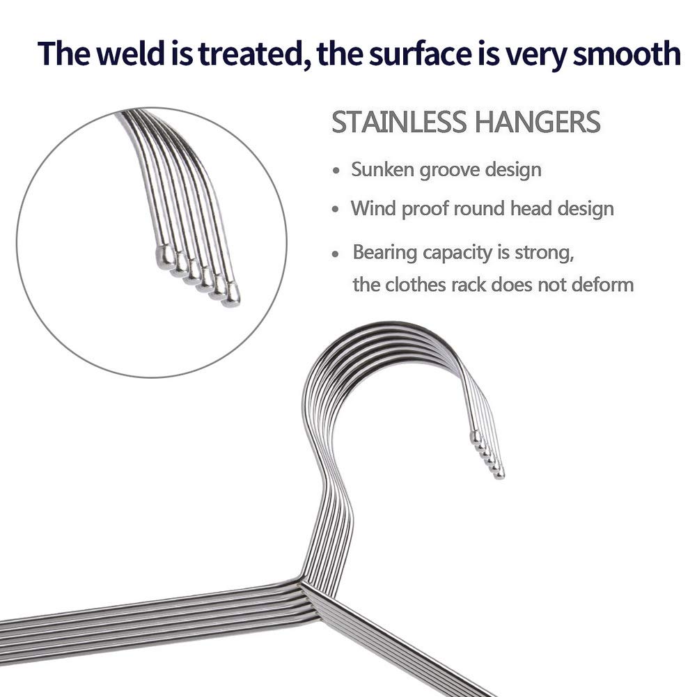Integrated hook joint offers durable support for heavy garments.