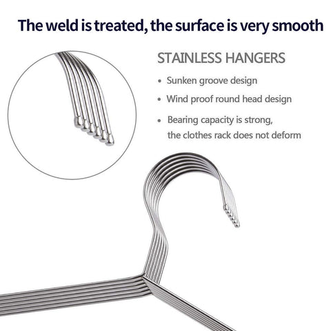 Integrated hook joint offers durable support for heavy garments.