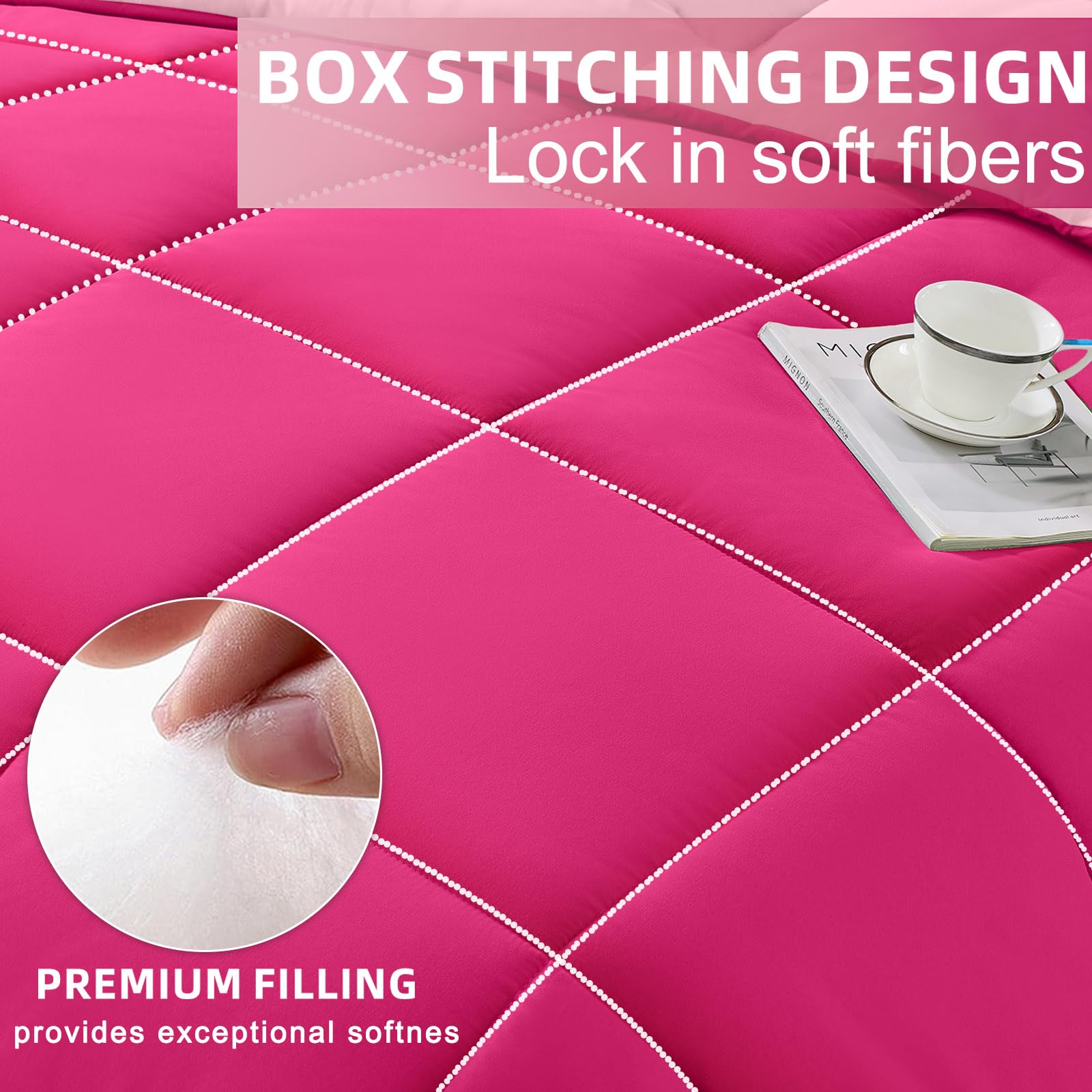 FUANNA flat sheet size 90x102 inches adds generous coverage.