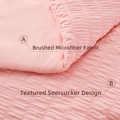FUANNA pink full-size comforter set packaging vacuum bag ready to unbox