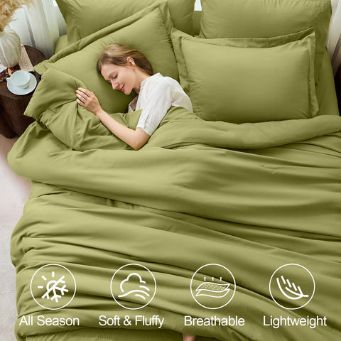 FUANNA 7-piece bed-in-a-bag layout for a complete bedding setup