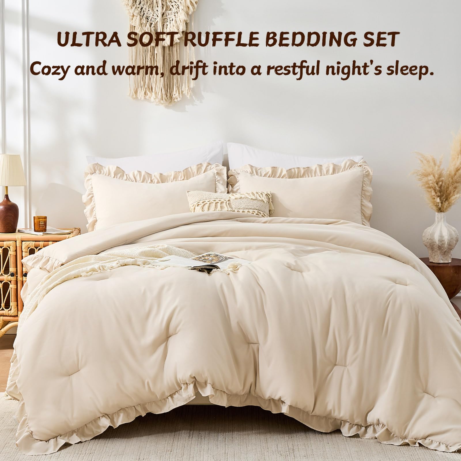 FUANNA soft microfibre comforter offers plush, skin-friendly comfort.