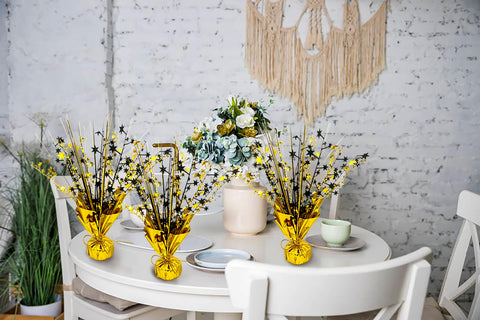 FUBININA black and gold decor suits graduation and festive occasions