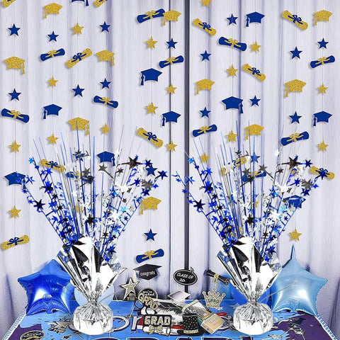 FUBININA durable metallic plastic stars with foil and wire construction