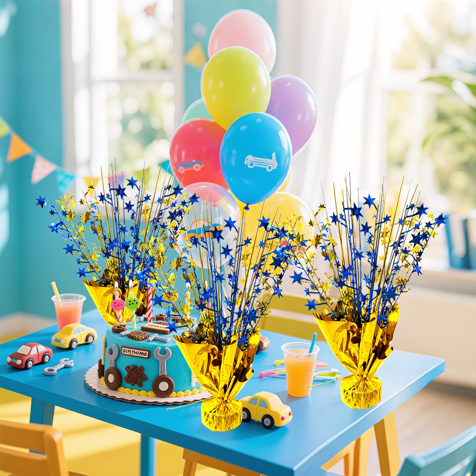 FUBININA gold-wrapped base centerpiece provides stable display