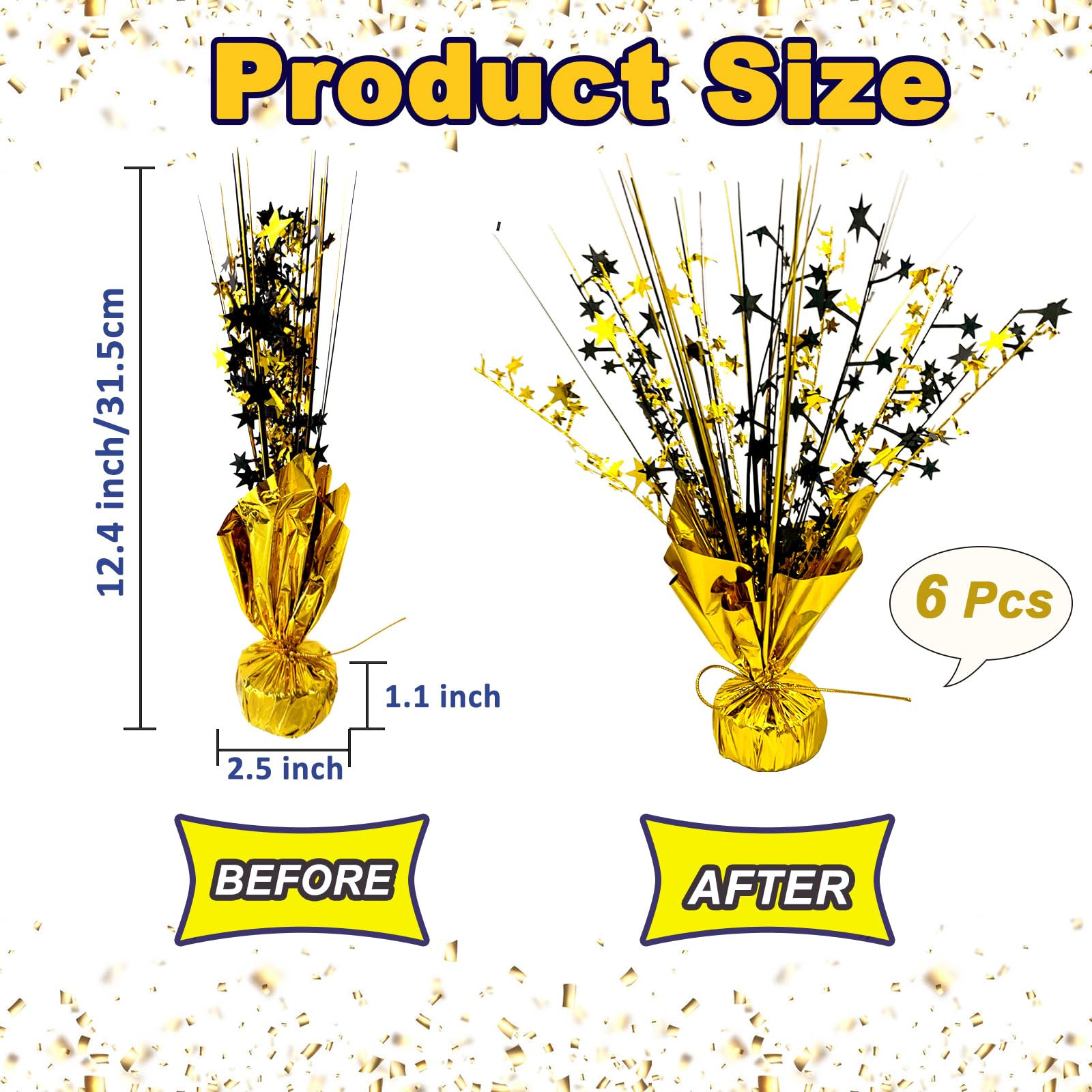 FUBININA gold-foil base keeps centerpieces steady and reusable
