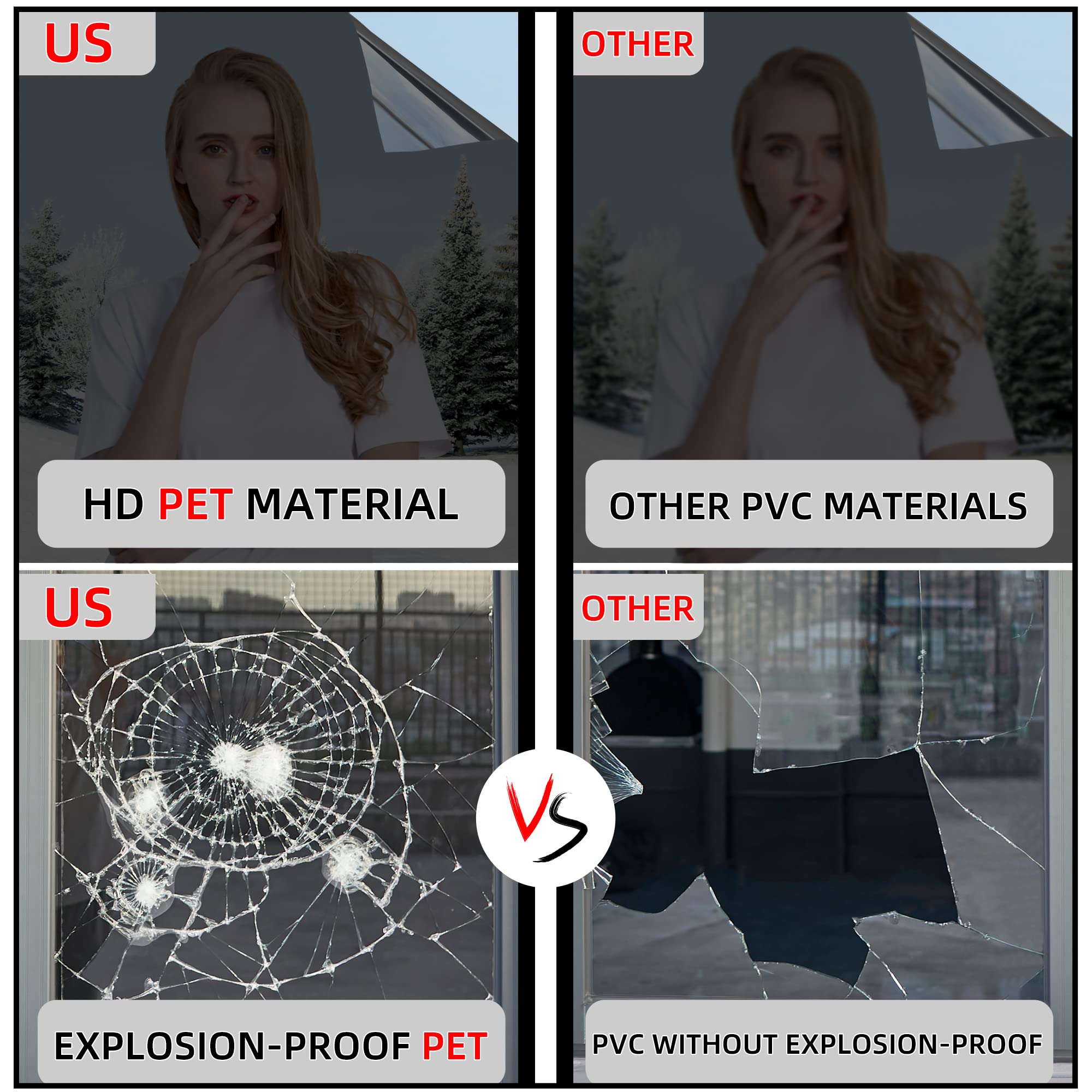 FuFin HD Window Film preserves crisp outdoor scenery with no blur.