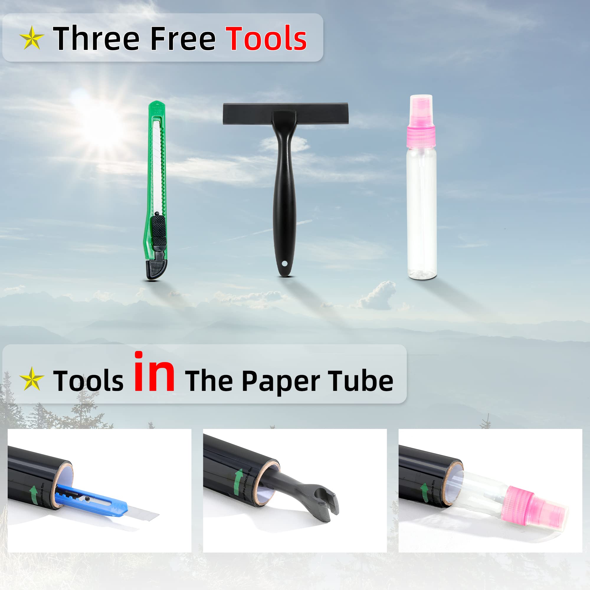 FuFin Total Blackout film blocks sunlight for privacy.