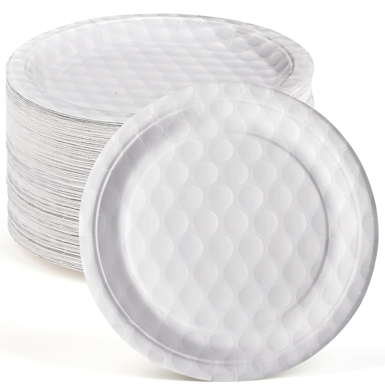 FULJOOY 3D golf plate set 9-inch for sports party styling