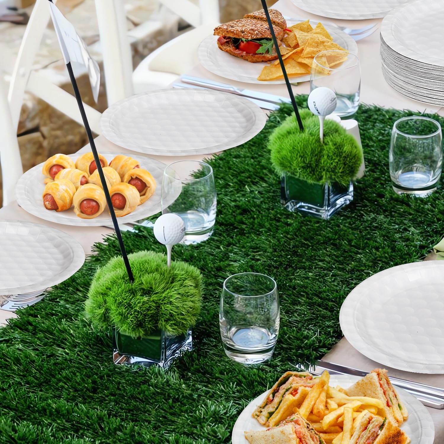 FULJOOY oil-resistant paper plates ideal for greasy snacks
