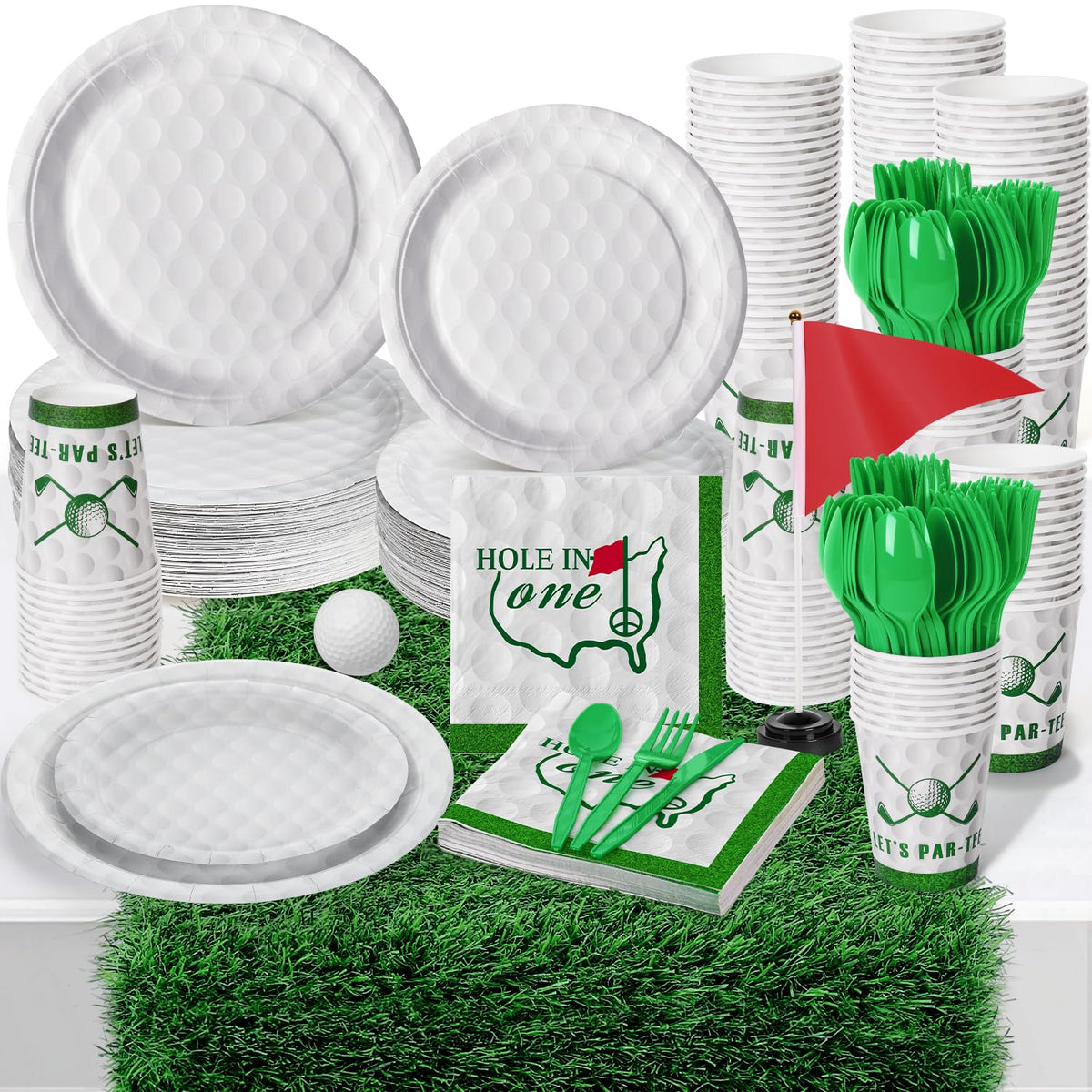 FULJOOY golf artificial grass table runner with lifelike texture for festive tables