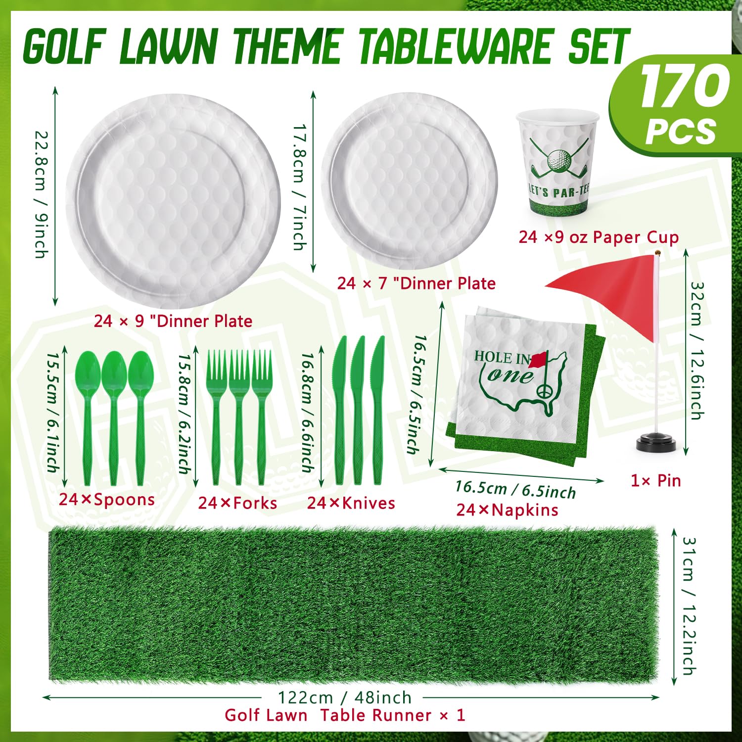 FULJOOY red golf flag accent enhances golf-themed party decor