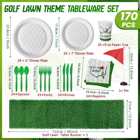 FULJOOY red golf flag accent enhances golf-themed party decor