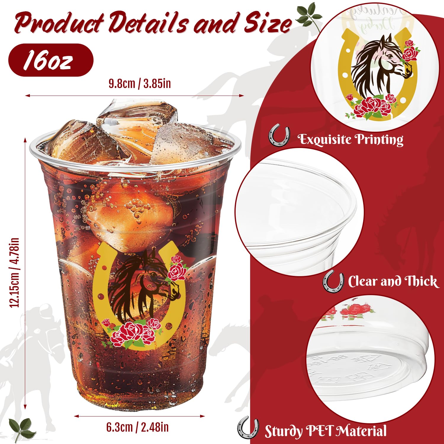 Fuljooy Derby cups 16 oz capacity suits beer, cocktails, and cold drinks.