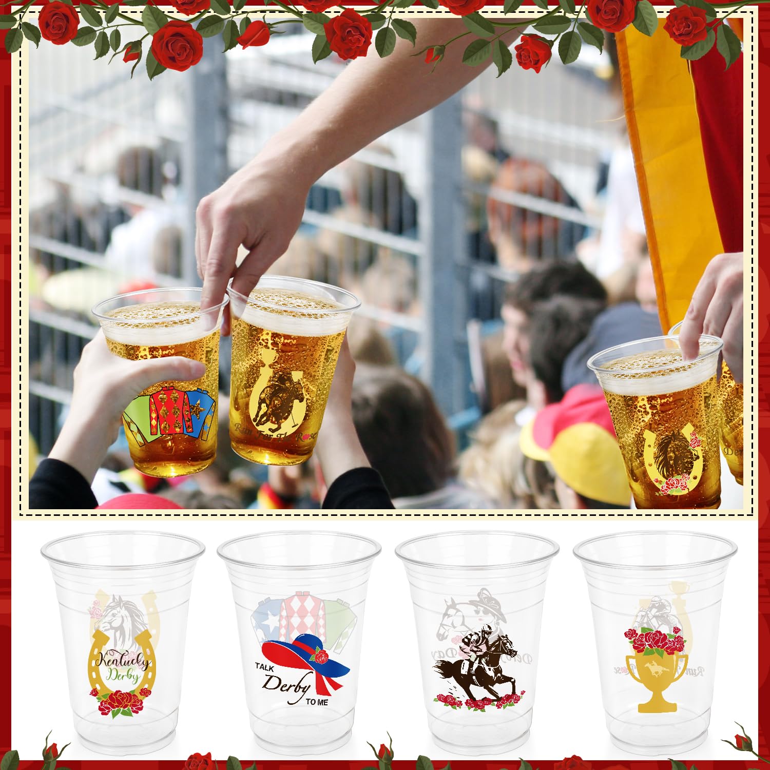 Fuljooy Derby cups are perfect for outdoor picnics and race day celebrations.