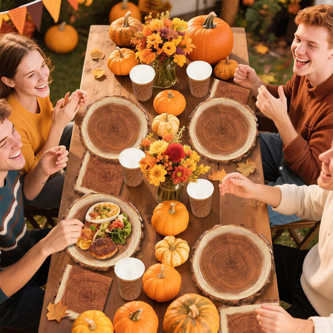 Fuljooy outdoor dining tableware simplifies party service.