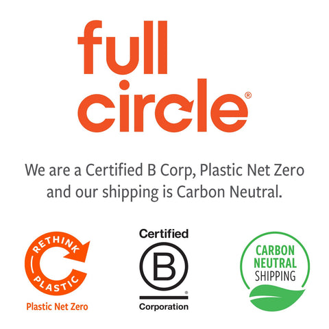 Full Circle Scrub Queen carbon-neutral shipping supports sustainability.