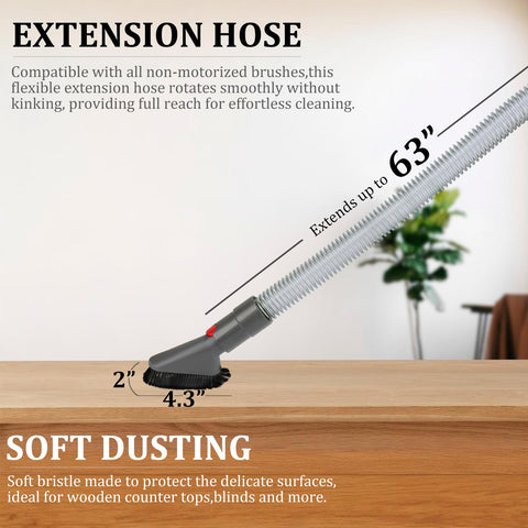 Fullclean hard bristle brush tackles stubborn dirt on floors.