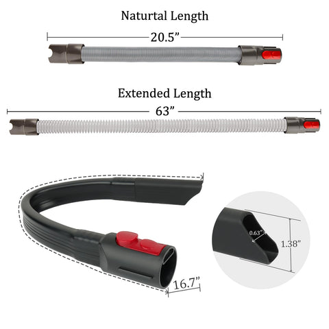 Fullclean hose connector: secure fit on Dyson handheld models.