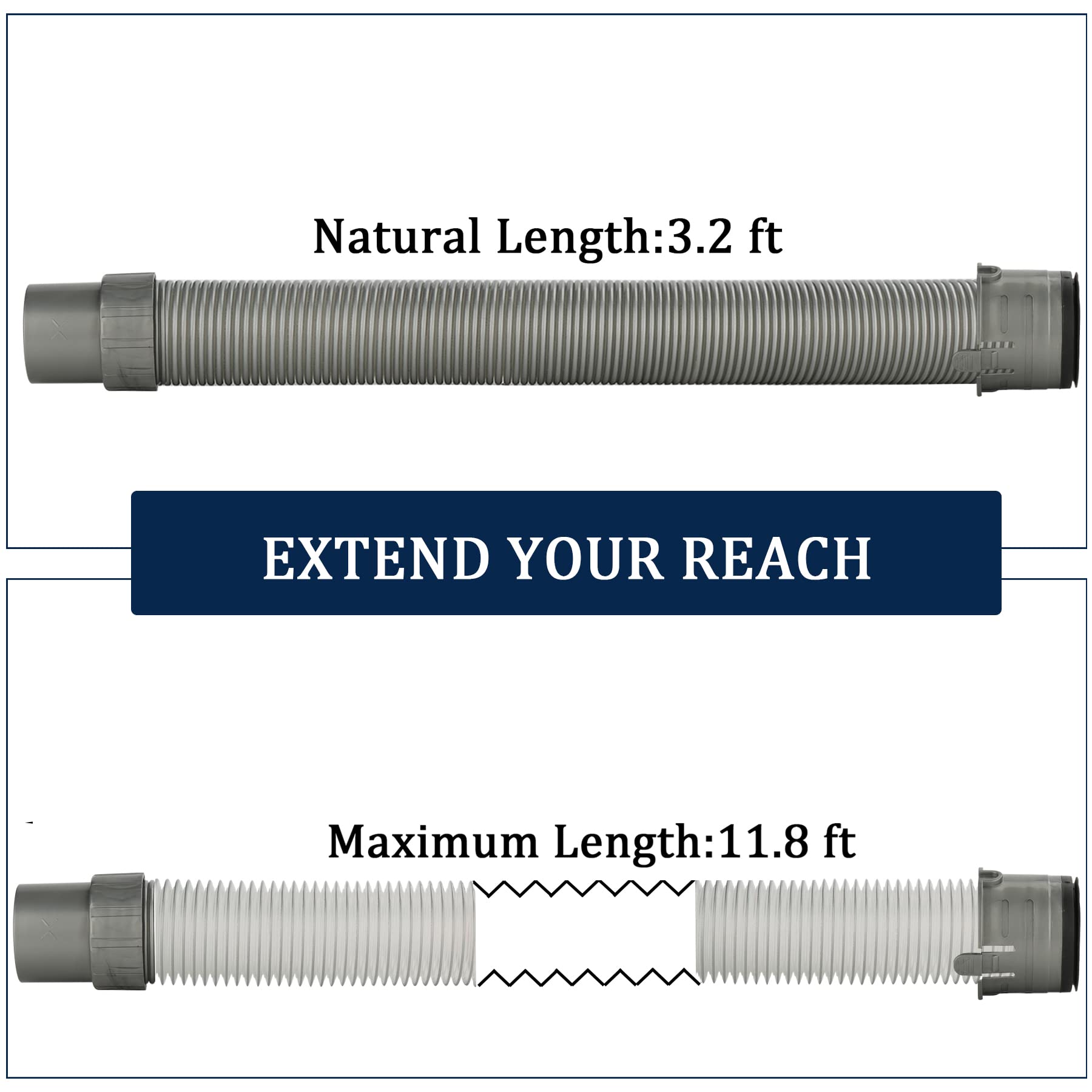 Fullclean hose in use reaching tight corners during cleaning