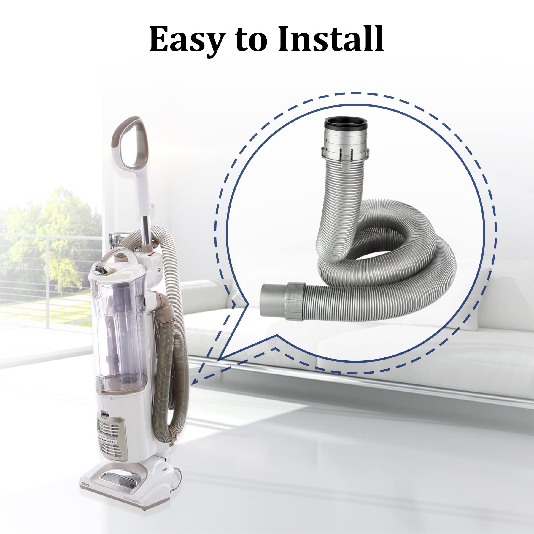 Fullclean durable ABS hose with flexible design for easy storage