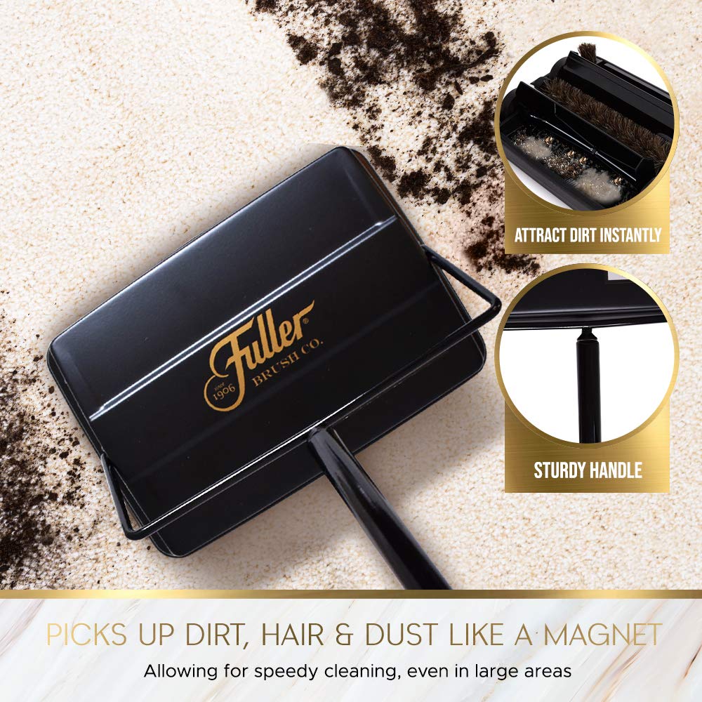 Fuller Brush 17032 dual dust bin enables quick, tidy emptying