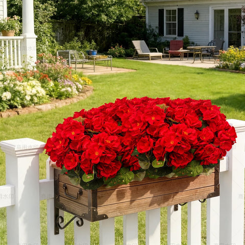 FULLMUSIC bendable geranium stems for flexible outdoor arrangements.
