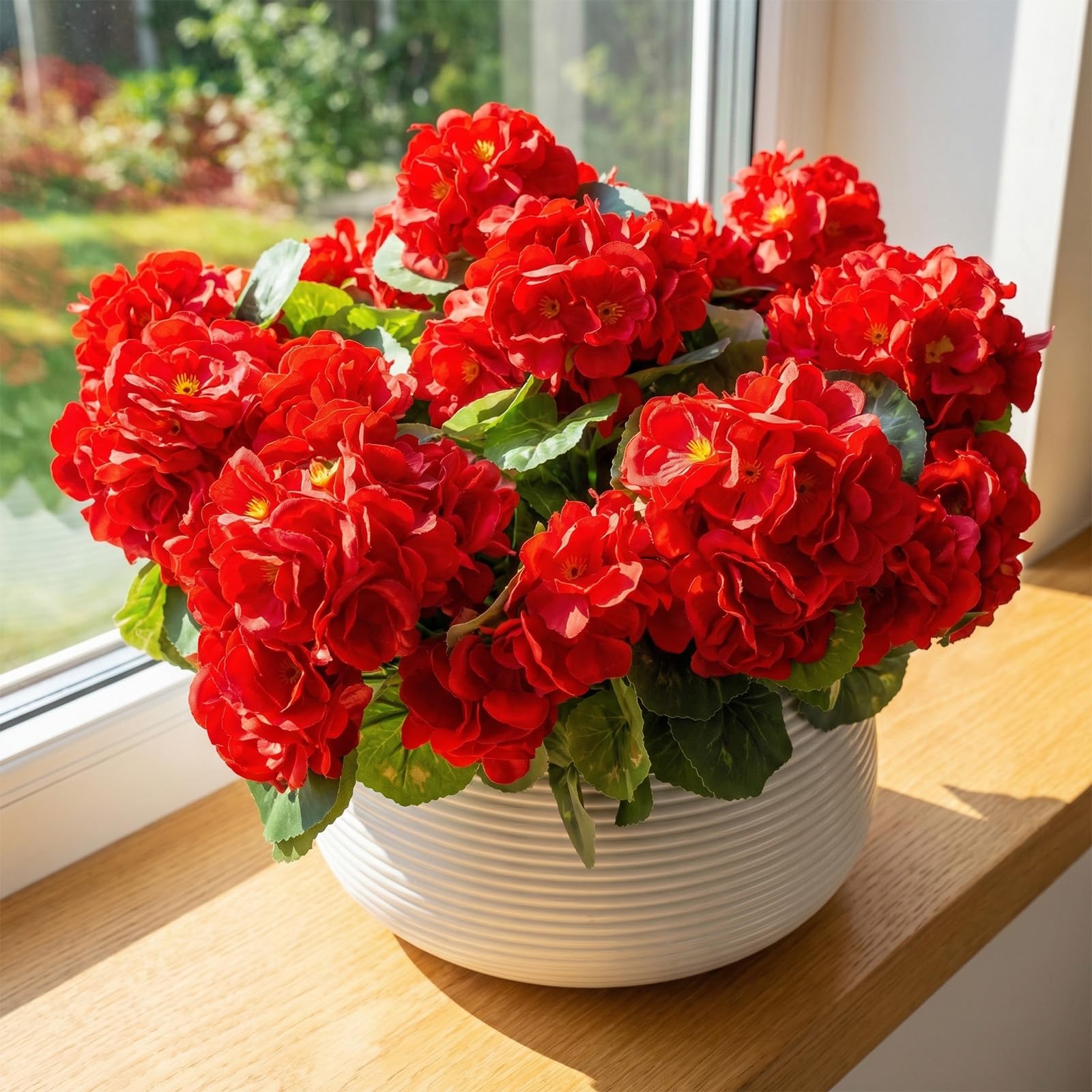 FULLMUSIC indoor-decor geraniums bring spring-like charm with zero effort.