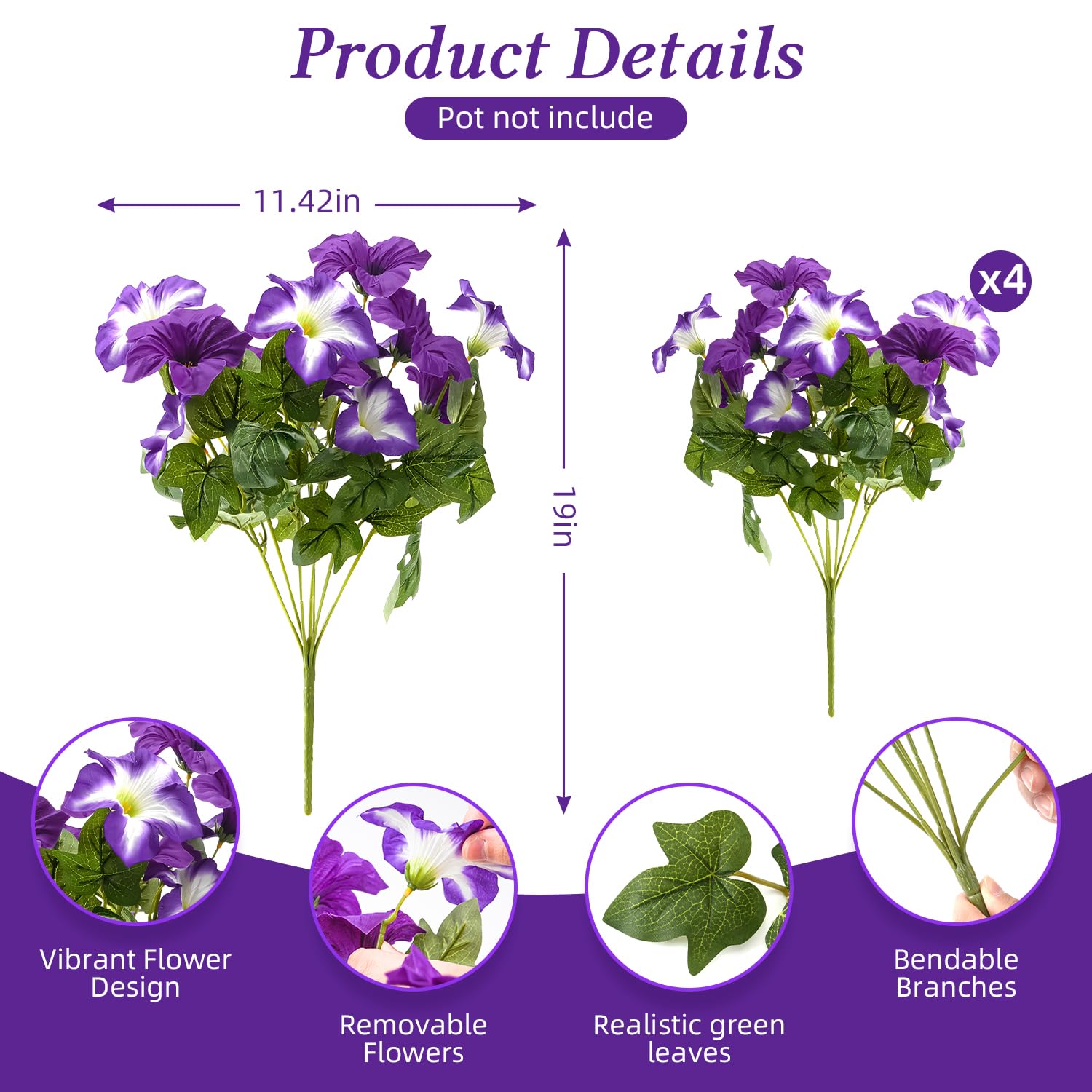 FULLMUSIC Spring close-up shows lifelike petals and texture for realistic decor.