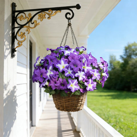 FULLMUSIC Spring living room arrangement using lifelike silk flowers.