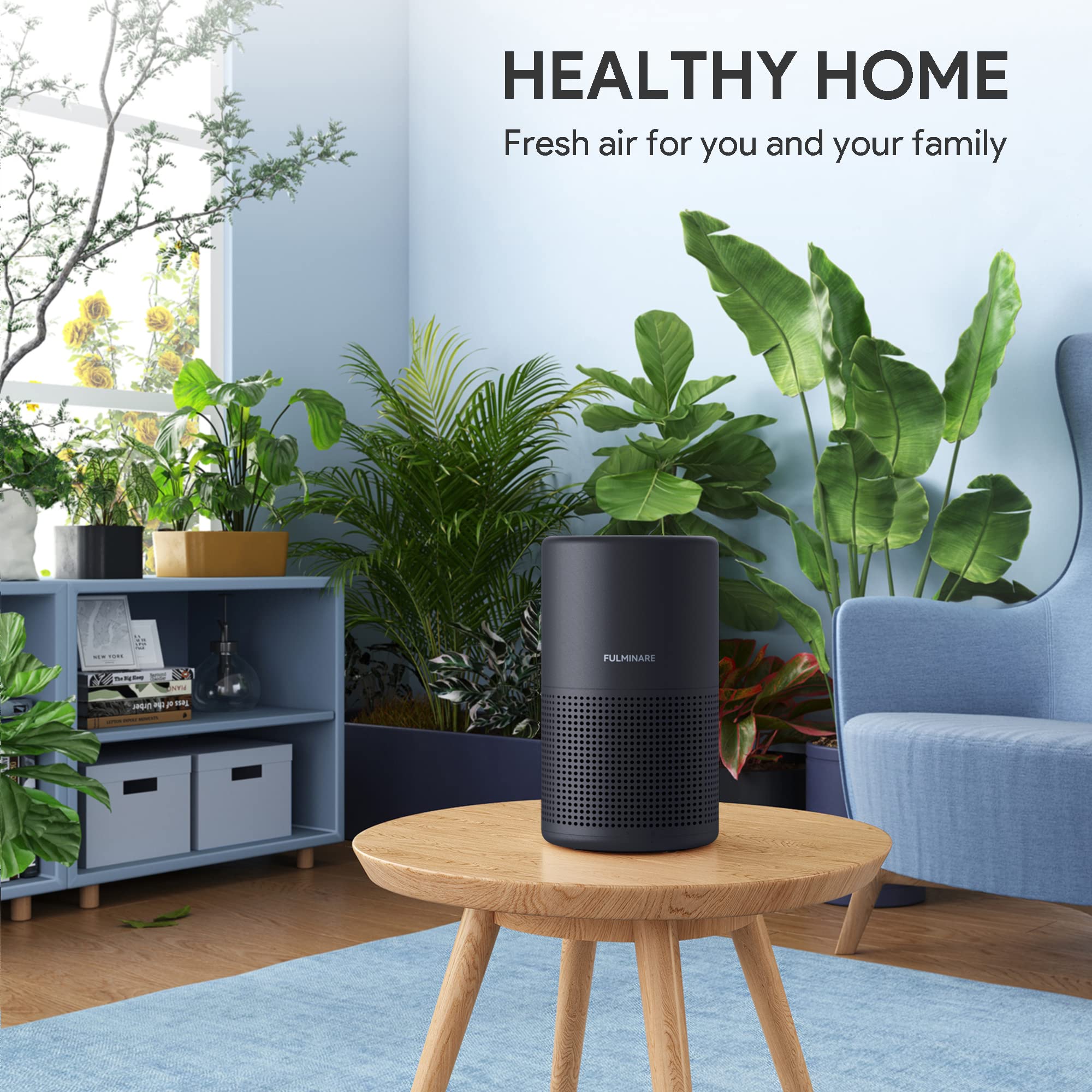Fulminare air purifier with H13 HEPA filter installed and ready.