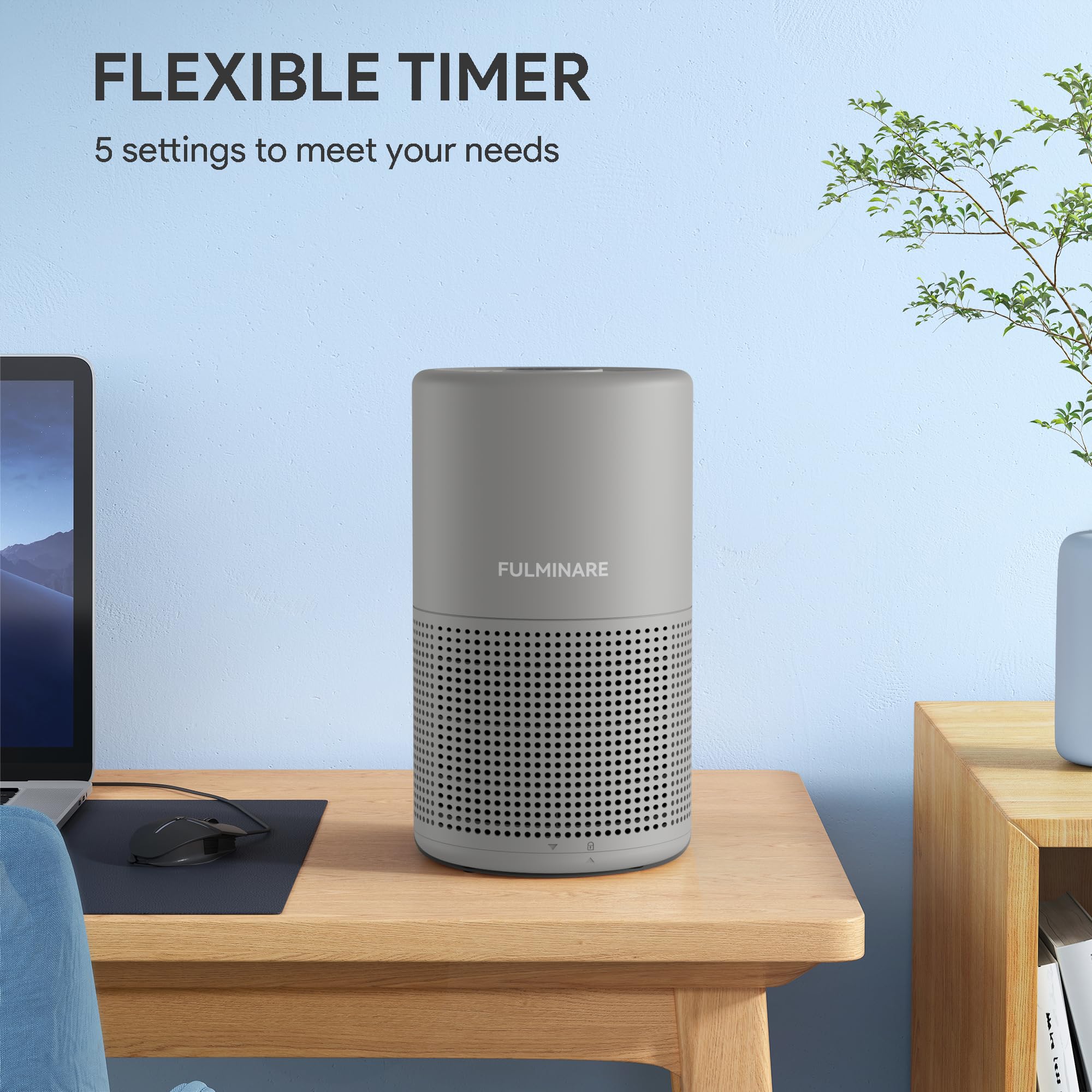 FULMINARE night light feature provides soft illumination during late-evening use.