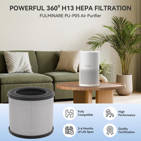 Fulminare replacement filter being swapped in 30 seconds for easy upkeep.