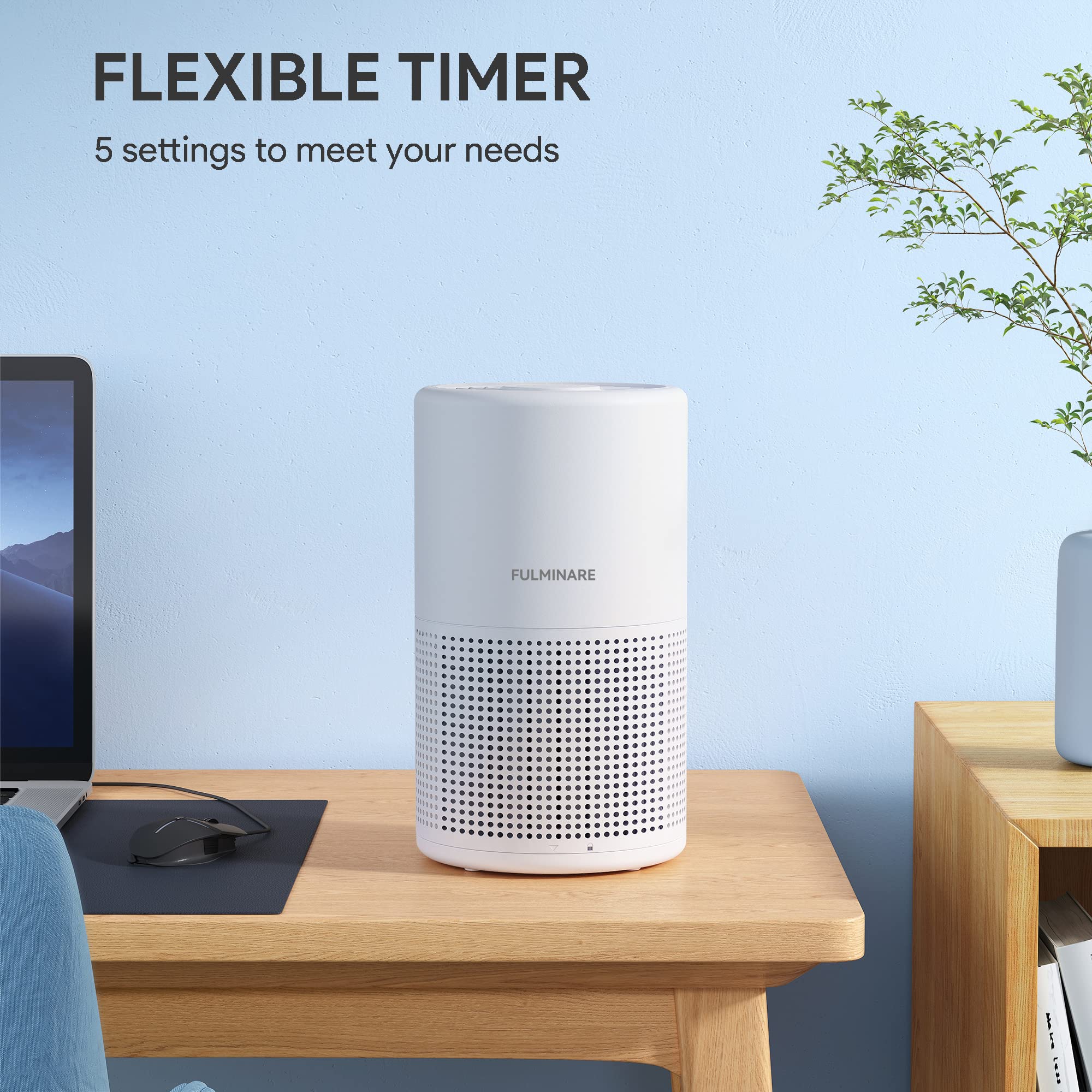 FULMINARE H13 purifier shown in a living room for everyday comfort.