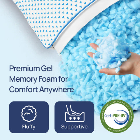 Fulocean dual-sided pillowcase with ice silk and soft fabric