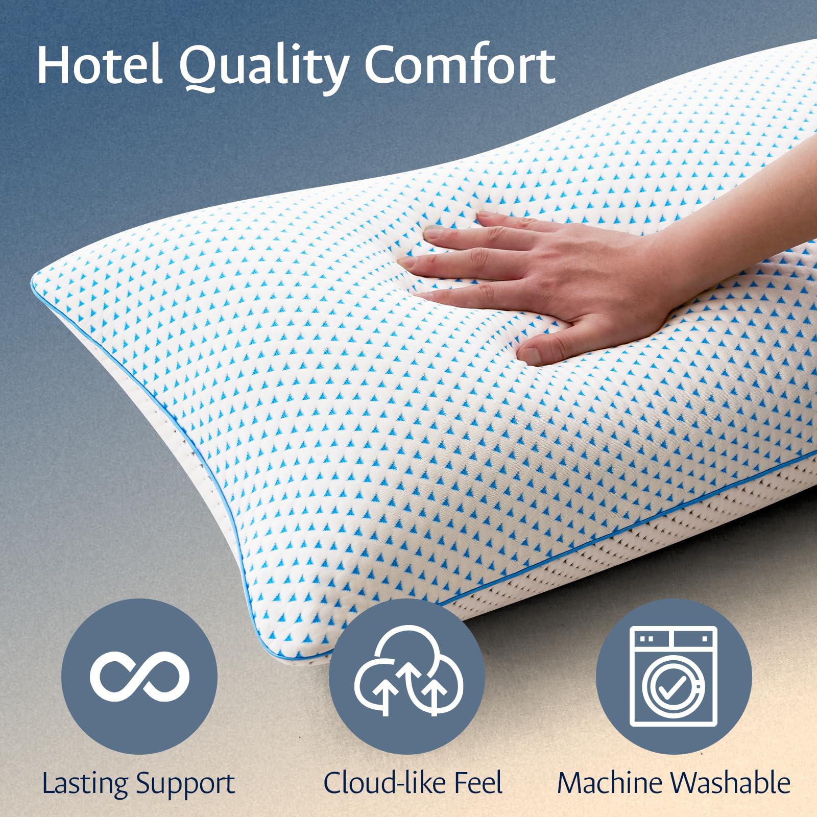 Fulocean washable pillowcase detail shows convenient care