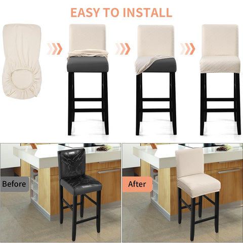 Fuloon waterproof bar stool cover durability guards chairs against daily wear.