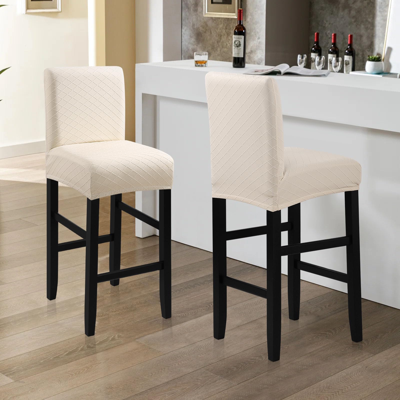 Fuloon waterproof bar stool cover machine-washable for effortless cleaning.