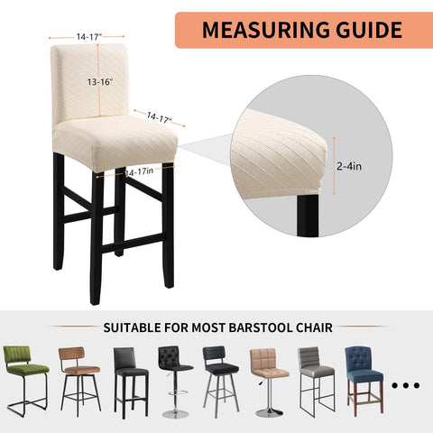Fuloon waterproof bar stool cover stretch-fit demonstrates easy snug installation.