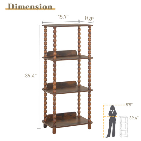 Fultyle Book Shelf Compact Dimensions fit small spaces without crowding the room.