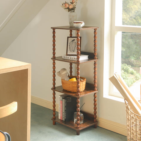 Fultyle Book Shelf Slim Design preserves floor space while offering practical storage.